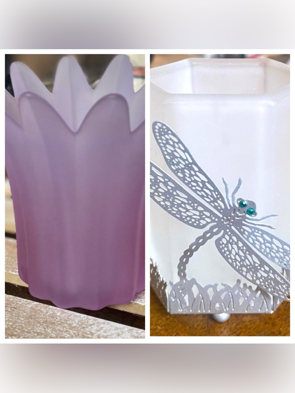 2 beautiful Party lite candle holders like new